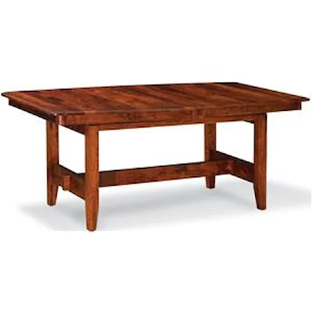 Trestle Table with 4 Leaves